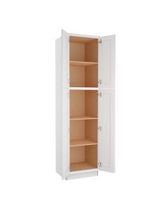 Craftsman White Shaker Utility Cabinet 24"W x 90"H Largo - Buy Cabinets Today