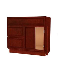 V3621D-L - Vanity Sink Base Drawer Left Cabinet 36" Largo - Buy Cabinets Today