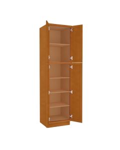 Charleston Toffee Utility Cabinet 24"W x 96"H Largo - Buy Cabinets Today