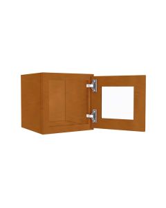 W1212BGFI - Wall Beveled Glass Door with Finished Interior 12" x 12" Largo - Buy Cabinets Today