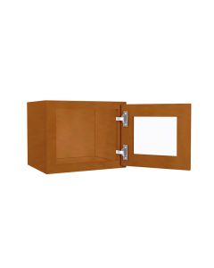 W1512BGFI - Wall Glass Door Cabinet with Finished Interior 15" x 12" Largo - Buy Cabinets Today