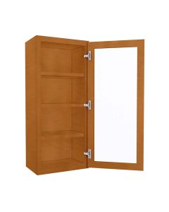 WM1842GDFI - Wall Glass Door Cabinet with Finished Interior 18" x 42" Largo - Buy Cabinets Today