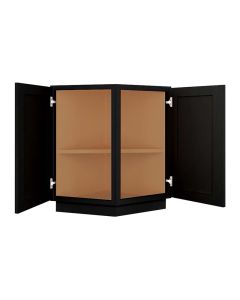 Craftsman Black Shaker Angle Base Cabinet 24" Largo - Buy Cabinets Today