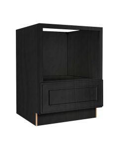 Craftsman Black Shaker Microwave Base Cabinet 24"W Largo - Buy Cabinets Today