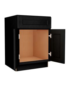 Craftsman Black Shaker Vanity Sink Base Cabinet 24" Largo - Buy Cabinets Today