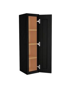 Craftsman Black Shaker Wall Cabinet 9" x 42" Largo - Buy Cabinets Today