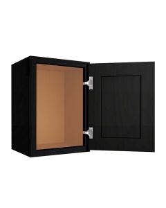 Craftsman Black Shaker Wall Cabinet 15"W x 18"H Largo - Buy Cabinets Today
