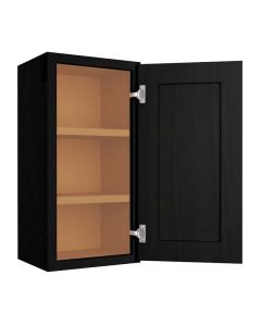 Craftsman Black Shaker Wall Cabinet 15" x 30" Largo - Buy Cabinets Today