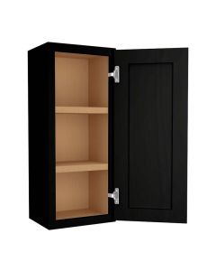 Craftsman Black Shaker Wall Cabinet 15" x 36" Largo - Buy Cabinets Today