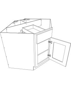 Diagonal Corner Sink Base Cabinet 36" Largo - Buy Cabinets Today