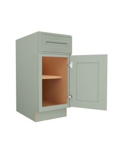 Craftsman Lily Green Shaker Base Cabinet 15" Largo - Buy Cabinets Today