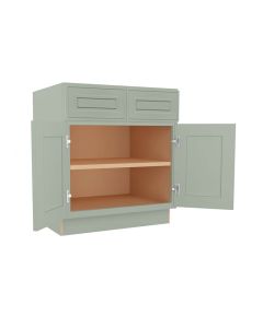 Craftsman Lily Green Shaker Sink Base Cabinet 30"W Largo - Buy Cabinets Today