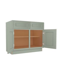 Craftsman Lily Green Shaker Sink Base Cabinet 39"W Largo - Buy Cabinets Today