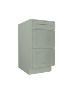Craftsman Lily Green Shaker Drawer Base Cabinet 18" Largo - Buy Cabinets Today