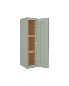 Craftsman Lily Green Shaker Wall Cabinet 9" x 36" Largo - Buy Cabinets Today