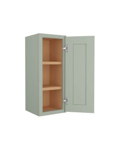 Craftsman Lily Green Shaker Wall Cabinet 12" x 30" Largo - Buy Cabinets Today