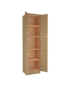 Craftsman Natural Shaker Utility Cabinet 24"W x 90"H Largo - Buy Cabinets Today