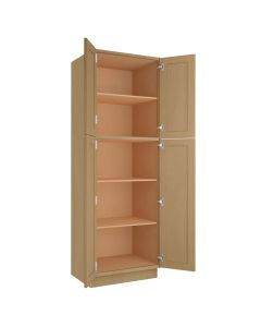 Craftsman Natural Shaker Utility Cabinet 30"W x 90"H Largo - Buy Cabinets Today