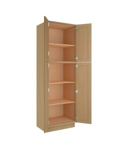 Craftsman Natural Shaker Utility Cabinet 30"W x 96"H Largo - Buy Cabinets Today