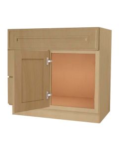 Craftsman Natural Shaker Vanity Sink Base Drawer Left Cabinet 30" Largo - Buy Cabinets Today