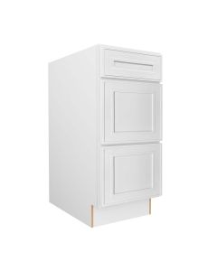 Craftsman White Shaker Drawer Base Cabinet 15" Largo - Buy Cabinets Today