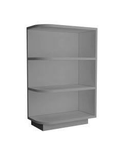 Grey Shaker Elite Base End Shelf Cabinet Right 12"W Largo - Buy Cabinets Today