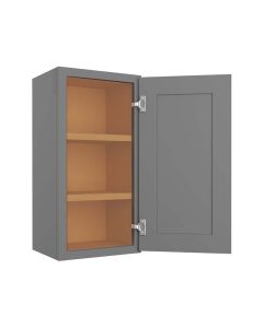 Grey Shaker Elite Wall Cabinet 15"W x 30"H Largo - Buy Cabinets Today