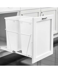2-35 Quart Waste Containers with Full Extension Slides - Fits Best in B18 Largo - Buy Cabinets Today