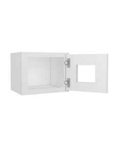 Key Largo White Wall Open Frame Glass Door Cabinet  15"W x 12"H Largo - Buy Cabinets Today