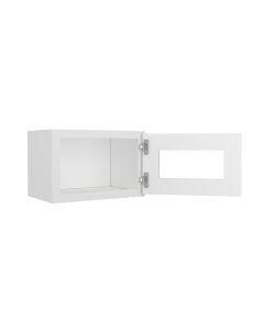 Key Largo White Wall Open Frame Glass Door Cabinet  18"W x 12"H Largo - Buy Cabinets Today