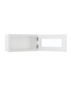 Key Largo White Wall Open Frame Glass Door Cabinet  21"W x 12"H Largo - Buy Cabinets Today