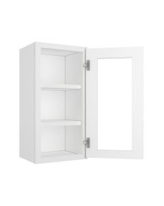 Key Largo White Wall Open Frame Glass Door Cabinet 15"W x 30"H Largo - Buy Cabinets Today