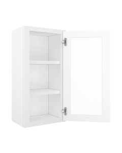 Key Largo White Wall Open Frame Glass Door Cabinet 18"W x 30"H Largo - Buy Cabinets Today