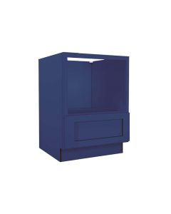 Navy Blue Shaker Microwave Base Cabinet 24"W Largo - Buy Cabinets Today