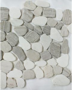 12" x 12" Moonlight Pebble Stone Mosaic Largo - Buy Cabinets Today
