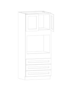 Key Largo White Oven Cabinet 33"W x 90"H Largo - Buy Cabinets Today