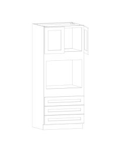 Key Largo White Oven Cabinet 33"W x 96"H Largo - Buy Cabinets Today