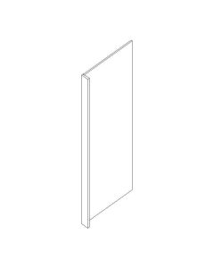 Summit Shaker White Refrigerator End Panel 1-1/2"W x 90"H Largo - Buy Cabinets Today