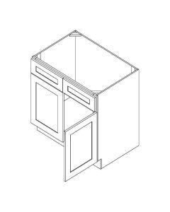 Colorado Shaker White Sink Base Cabinet 39"W Largo - Buy Cabinets Today