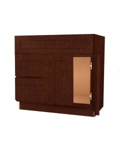 Vanity Sink Base Drawer Left Cabinet 36" Largo - Buy Cabinets Today