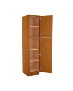 Cinnamon Shaker Utility Cabinet 18"W x 84"H Largo - Buy Cabinets Today