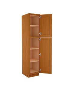 Cinnamon Shaker Utility Cabinet 18"W x 90"H Largo - Buy Cabinets Today