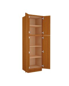 Cinnamon Shaker Utility Cabinet 24"W x 84"H Largo - Buy Cabinets Today