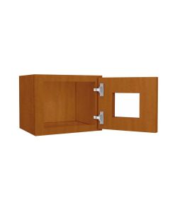 Wall Glass Door Cabinet with Finished Interior 15" x 12" Largo - Buy Cabinets Today
