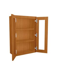 Wall Glass Door Cabinet with Finished Interior 24" x 36" Largo - Buy Cabinets Today