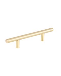 Satin Brass Contemporary Steel Pull 6-15/16 in Largo - Buy Cabinets Today