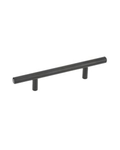 Matte Black Contemporary Steel Pull 6-15/16 in Largo - Buy Cabinets Today