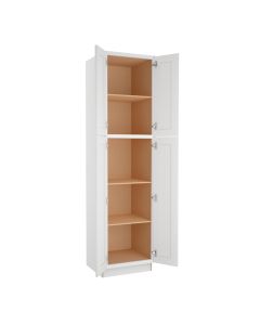 Shaker White Elite Utility Cabinet 24"W x 90"H Largo - Buy Cabinets Today