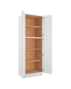Colorado Shaker White Utility Cabinet 30"W x 90"H Largo - Buy Cabinets Today