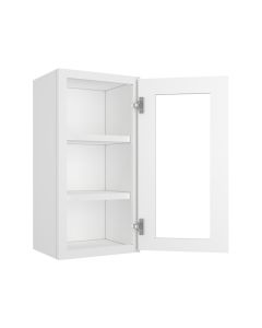 Wall Glass Door Cabinet with Finished Interior 15" x 30" Largo - Buy Cabinets Today